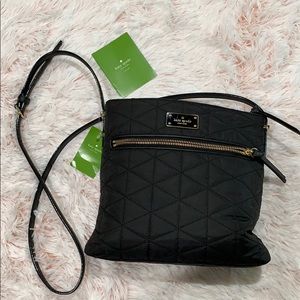 [Kate Spade] Black crossbody quilted bag